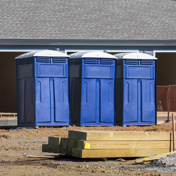 do you offer hand sanitizer dispensers inside the portable toilets in Hartshorne OK